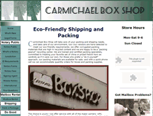 Tablet Screenshot of carmichaelboxshop.com